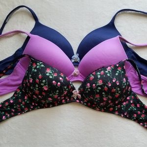 3-Pack Victoria's Secret Bras (No Wire)